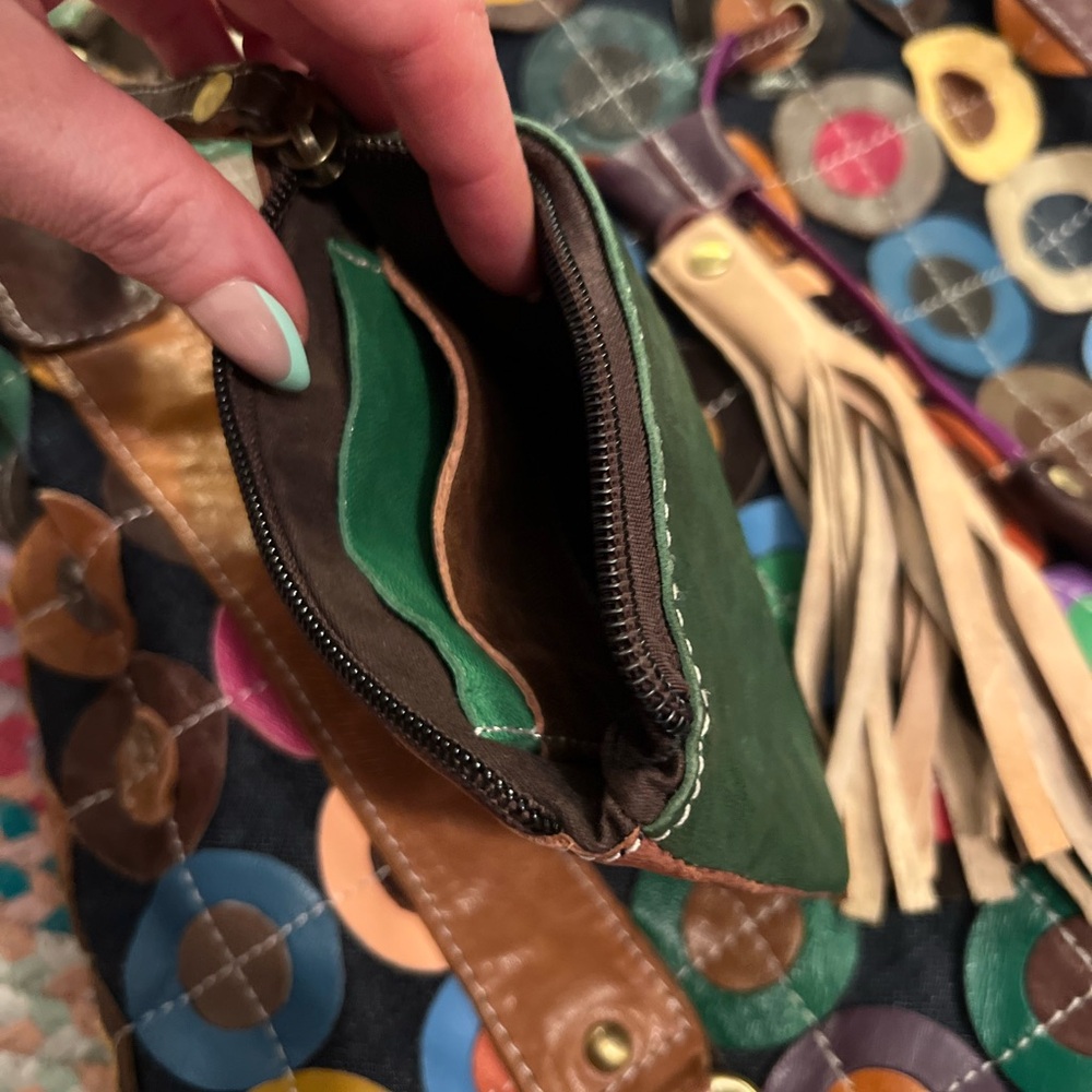 Amerileather Lloyd Patchwork Convertible Tote - image 6